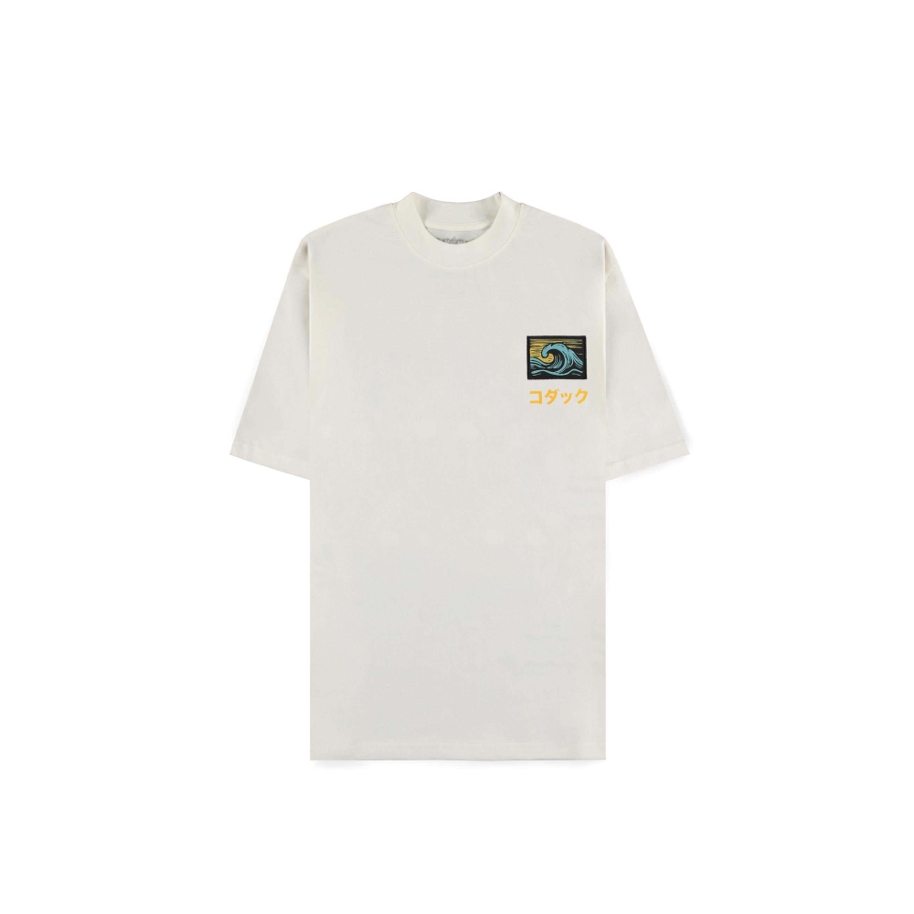 Pokémon - Psyduck (Loose Fit) Tshirt Homme - Blanc cassé